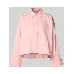 Overhemdblouse met blinde knoopsluiting, model 'Fundra'