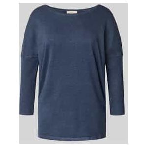 Gebreide pullover van viscosemix met 3/4-mouwen, model 'JONE'