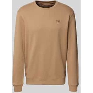 Sweatshirt met labeldetail