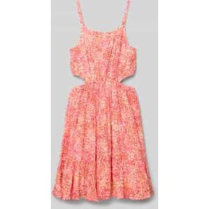 Knielange jurk met cut-outs