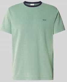 T-shirt met structuurmotief