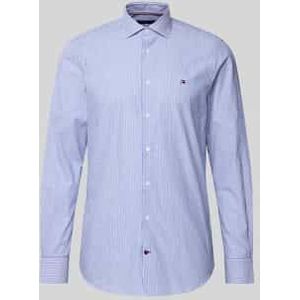 Slim fit zakelijk overhemd van puur katoen