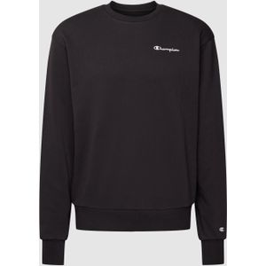 Sweatshirt met labelstitching, model 'Crewneck'