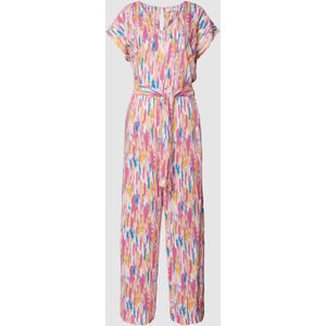 Jumpsuit van pure viscose met dierenprint, model 'Joella'