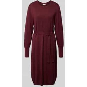 Overhemdjurk van viscosemix met strikceintuur, model 'Conny'