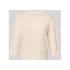 T-shirt met boothals en 3/4-mouwen