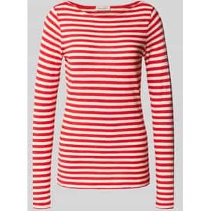 Slim fit shirt met lange mouwen van puur katoen