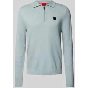 Regular fit poloshirt met structuurmotief, model 'Sastoon'