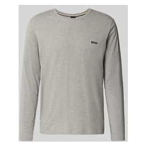 Regular fit shirt met lange mouwen van katoenmix, model 'MIX&MATCH'