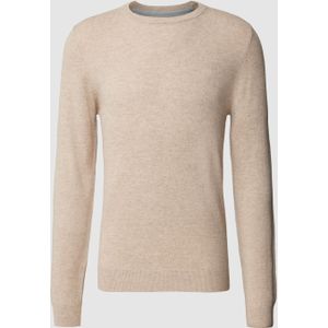 Gebreide pullover in gemêleerde look