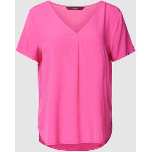 T-shirt van viscose met ronde hals, model 'BRIT'