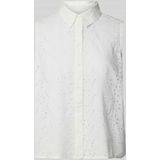 QS - Overhemdblouse - Katoen - Mouwloos - Broderie Anglaise