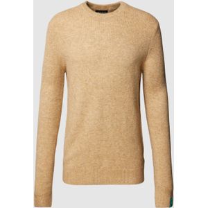 Gebreide pullover in gemêleerde look