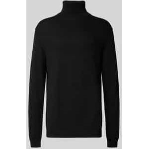Slim fit gebreide pullover met col, model 'Osvald'