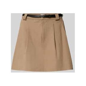Minirok van puur katoen met bandplooien