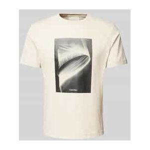 T-shirt met labelprint
