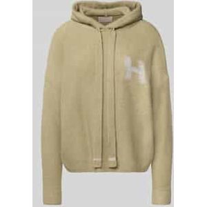 Gebreide pullover van kasjmiermix met capuchon