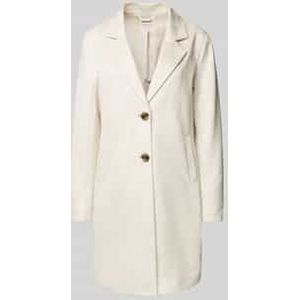Regular fit lange jas met decoratieve knopen, model 'DIANE'