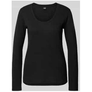 Slim fit pyjamabovendeel van katoenmix