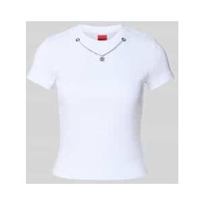Slim fit T-shirt van katoenmix, model 'DANNECY'