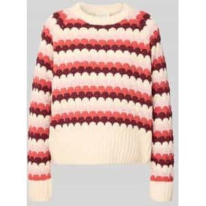 Gebreide pullover met ronde hals, model 'NEZZY'