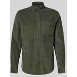 TOMMY JEANS - TJM BABY CORD SHIRT EXT - Overhemd - Pewter Green - Lange Mouwen