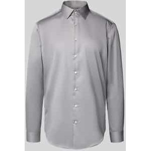 Slim fit zakelijk overhemd met kentkraag