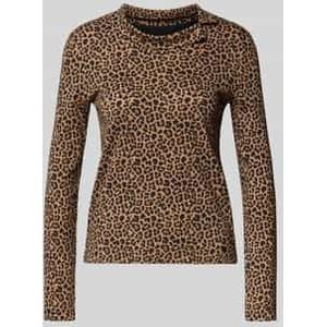 Shirt met lange mouwen en opstaande kraag