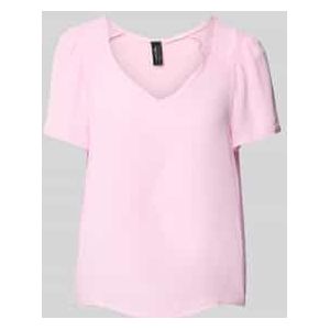 Blouseshirt met V-hals