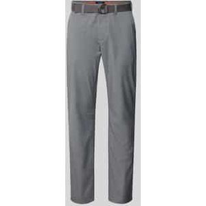 Slim fit pantalon met riem