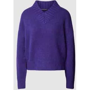 Gebreide pullover met V-hals