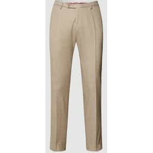 Slim fit pantalon in gemêleerde look, model 'Paco'