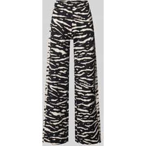 Wide fit stoffen broek met elastische band