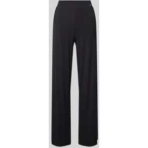 Straight leg pyjamabroek met labeldetail