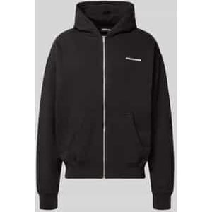 Oversized sweatjack met logo