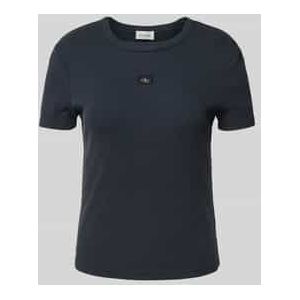 T-shirt met labeldetail