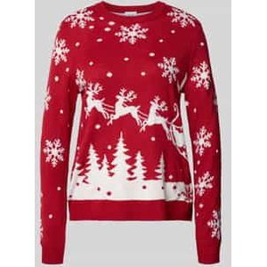 Gebreide pullover met ronde hals, model 'SNOWI'