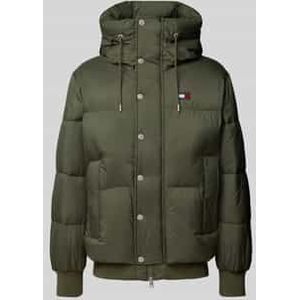 Tommy Hilfiger - Gewatteerd Herenjack - Zwart - Polyester - Recht Model