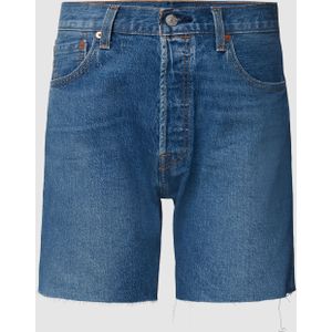 Korte jeans met labelpatch, model 'Indigo Eyes'