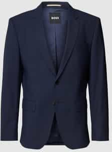 BOSS - Slim-fit Colbert - Scheerwol - Met Stretch