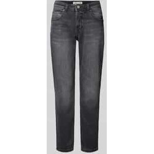 Mid waist boyfriend jeans van katoenmix, model 'THEDA'