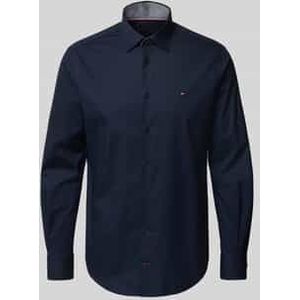 Regular fit zakelijk overhemd van puur katoen