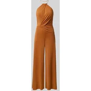 Jumpsuit met halter in wikkellook