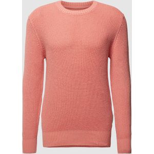 Gebreide pullover met ribboorden