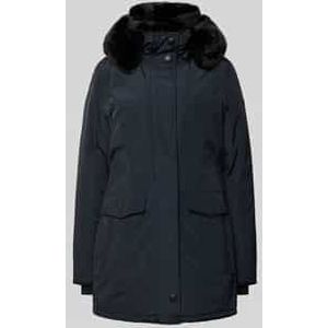 Getailleerde parka met imitatiebont, model 'STAVANGER'