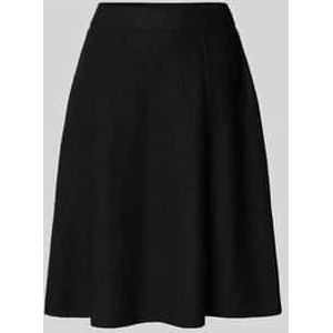 Knielange rok van een mix van viscose en wol