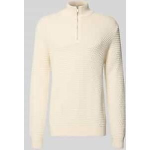 Gebreide pullover met ribboorden