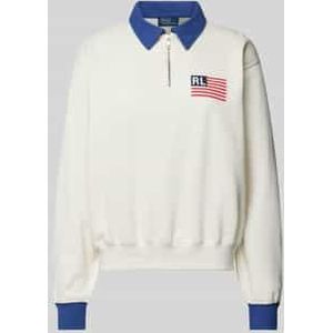 Oversized schipperstrui met labelprint