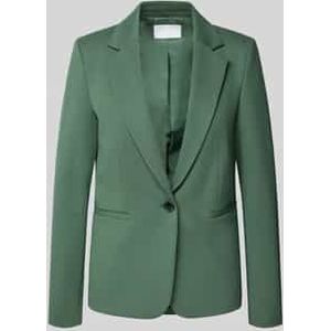 Regular fit blazer met reverskraag en paspelzakken