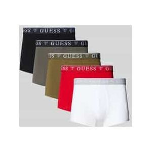 Boxershort met label in band in een set van 5 stuks